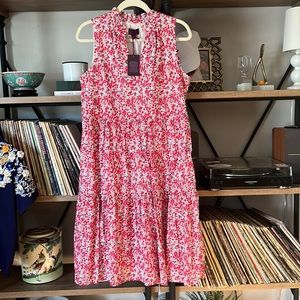 NWT J. Crew Liberty Print Tiered Dress